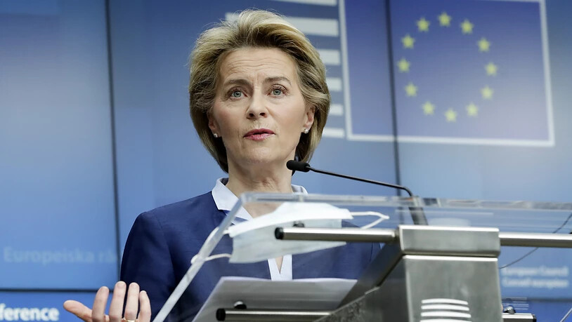 Ursula von der Leyen, Präsidentin der Europäischen Kommission. Foto: Olivier Hoslet/EPA Pool/AP/dpa