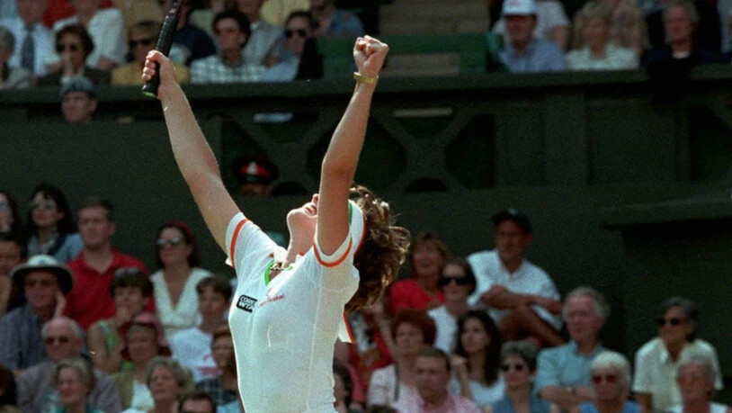 Jubelschrei: Mit dem Finalsieg gegen Jana Novotna bestätigte sich Hingis als klar beste Spielerin des Jahres 1997