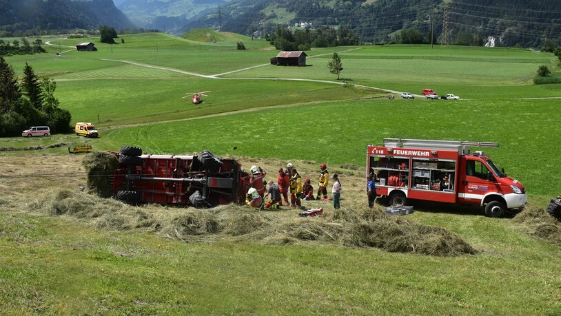 Abgerutscht: Am Montagnachmittag hat sich ein Landwirt verletzt.