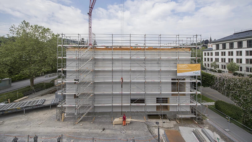 Das Geschäft mit Immobilien wird zunehmends schwieriger: eine Baustelle in St. Gallen (Symbolbild).