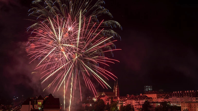 Schön, aber eine Umweltbelastung und brandgefährlich: 1. August-Feuerwerk in Basel 2019. (Archivbild)