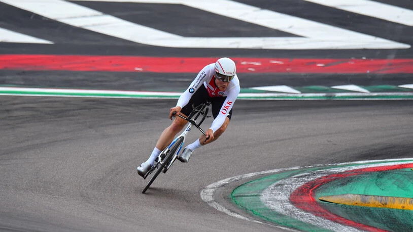 Die letzten Kilometer bis ins Ziel hatten die besten Zeitfahrer der Welt auf der Formel-1-Rennstrecke von Imola zu absolvieren