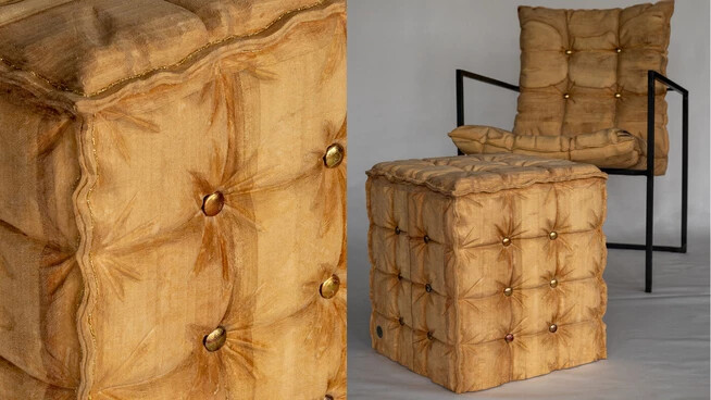 Der Schein trügt: Die Holzbildhauerin Nora Engels aus Samedan präsentiert mit ihrer Arbeit «Sitzkultur» flauschige Möbel ganz aus Holz. 