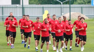 Die serbischen Spieler streben gegen die Schweiz den zweiten Sieg bei der WM an