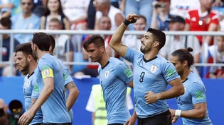 Luis Suarez schoss sein zweites Tor bei dieser WM