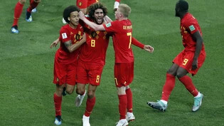 Die Belgier jubeln nach einem 0:2-Rückstand doch noch