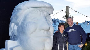 Wessen Abbild der Schneemann genau zeigen wird, ist laut Pascal Jenny, Tourismusdirektor von Arosa, noch nicht klar.
