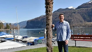 Bevor er Geschäftspartner in Österreicht besucht, macht Guido Benz am Walensee halt.