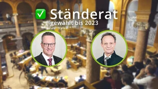 Die alten sind auch die neuen Ständeräte von Graubünden: Martin Schmid (FDP) und Stefan Engler (CVP).