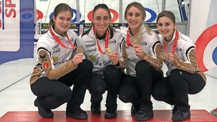 Curlingteam St. Moritz: Marina Lörtscher, Raphaela Keiser, Elena Mathis und Selina Witschonke (von links) wecken Hoffnungen.
