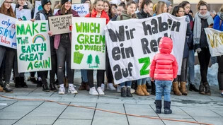 18. Januar 2019: Erster Bündner Klimastreik auf dem Alexanderplatz in Chur.