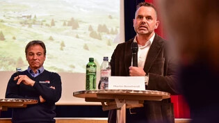 Wehren sich für Radons: «Berghuus»-Verwaltungsratspräsident Martin Bosshardt (rechts) und Tourismuspräsident Luzi Thomann gehören zur erklärten Gegnerschaft des Projekts Nandro Solar.