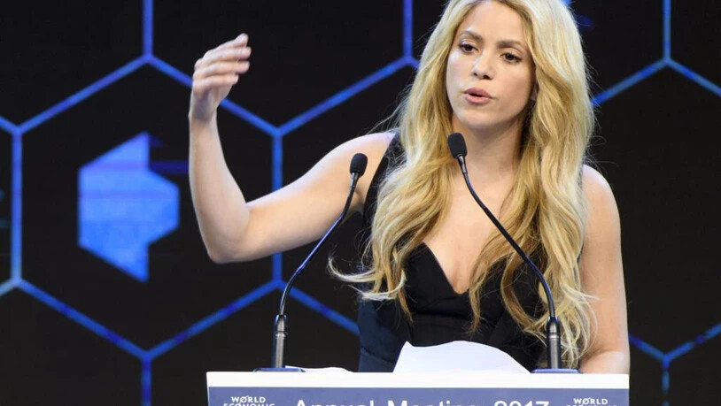 Shakira erhält Crystal Award und hält daraufhin eine Rede. Bild Keystone