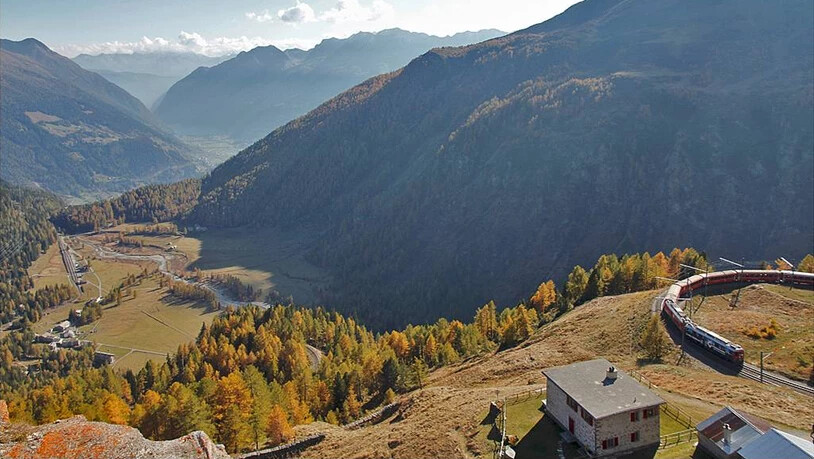 Zwischen Alp Grüm und Cavaglia im Puschlav könnte bald die erste Seilrutsche des Kantons entstehen.