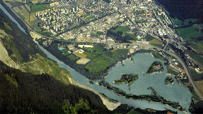 Auf dem Waffenplatz in Chur war ein See geplant.