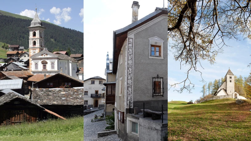 Falera, Tschlin und Vrin sind im Rennen für  für den Titel «Das schönste Dorf der Schweiz 2017».
