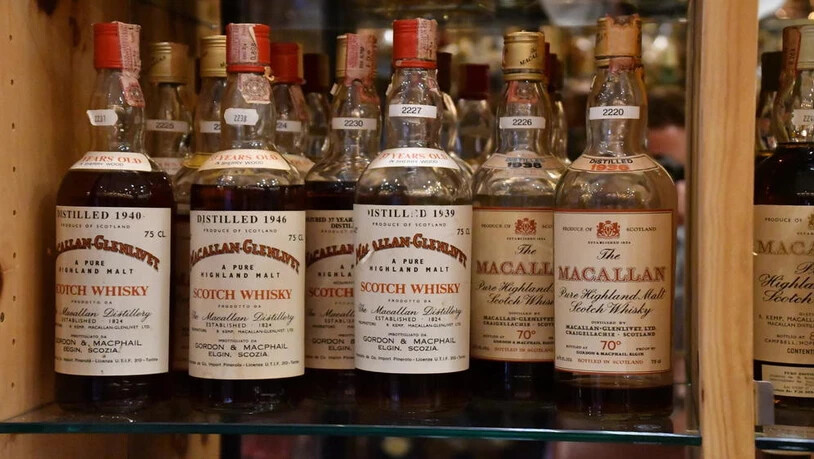 47 verschiedene Macallan-Whiskys stehen auf der Karte der Bar im Hotel Waldhaus am See.
