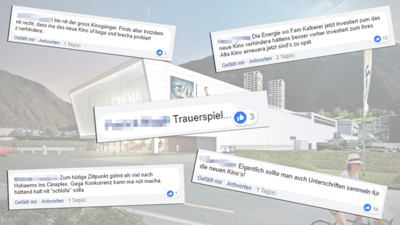 Auf Facebook wird nicht nur das geplante Cineplex-Kino in Chur sondern auch das bisherige Angebot kritisiert. 
