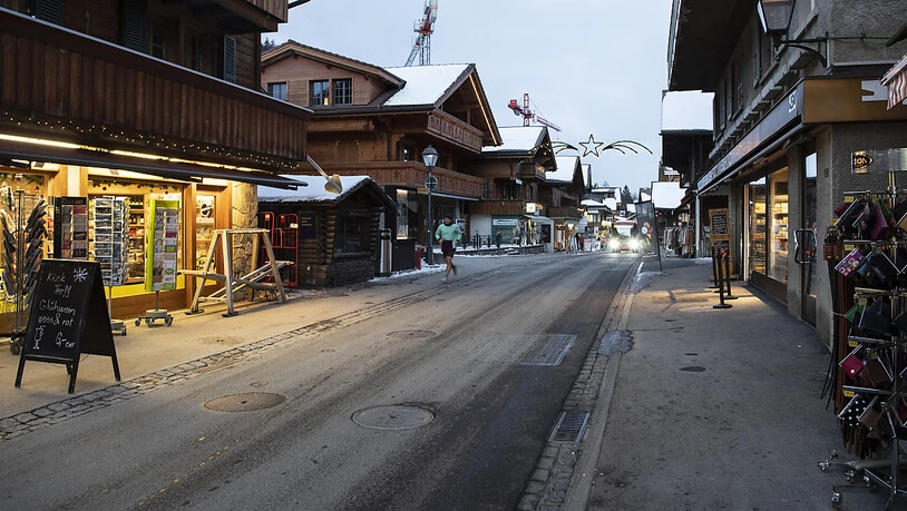 Wenig los in Adelboden. Die Zuschauer der Weltcuprennen fehlen dieses Jahr.