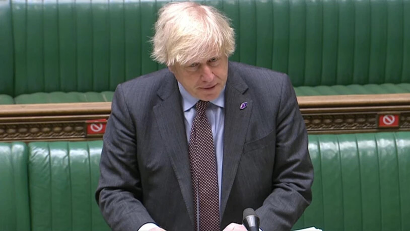 SCREENSHOT - Boris Johnson, Premierminister von Großbritannien, spricht im britischen Unterhaus während der Prime Minister's Questions. Foto: House Of Commons/PA Wire/dpa - ACHTUNG: Nur zur redaktionellen Verwendung und nur mit vollständiger Nennung des…