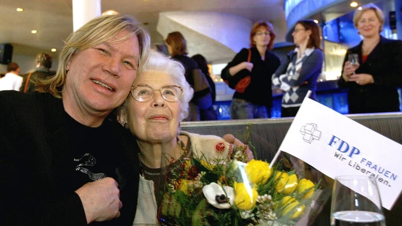 Patrick Juvet mit seiner Mutter im Jahr 2007. (Achivbild)