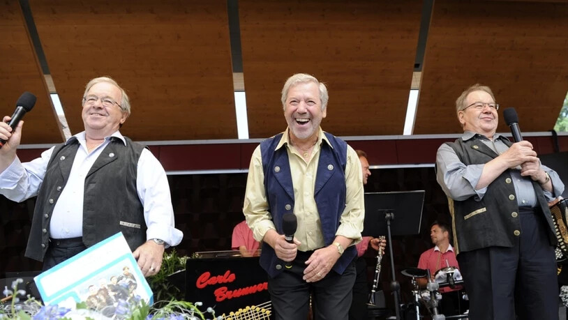 Guido Eugster (rechts), das älteste Mitglied der Musikgruppe Trio Eugster, ist am Karsamstag im Alter von 84 Jahren gestorben.
