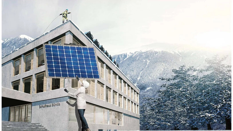 Das Beteiligungsmodell «MinaStrom» an der Photovoltaikanlage auf dem Schulhaus Bünda hat grossenAnklang gefunden und kann 2021 gebaut werden.