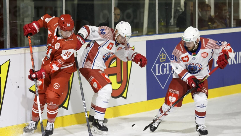 Junost Minsk im September 2019 im Spiel gegen den Lausanne HC