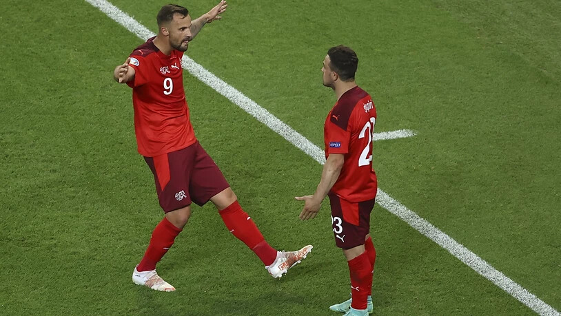 Haris Seferovic und Xherdan Shaqiri waren die beiden grossen Figuren im Schweizer Spiel