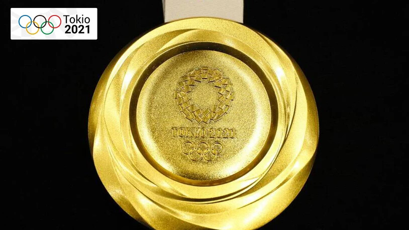 556 Gramm wiegt die Goldmedaille, die den Olympiasiegerinnen und -siegern von "Tokyo 2020" umgehängt wird. 