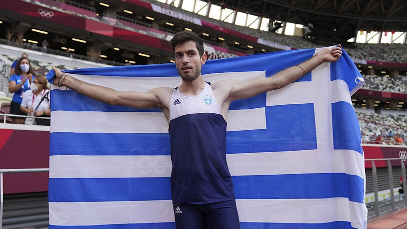 Der griechische Europameister Miltiadis Tentoglou sprang mit seinem letzten Versuch auf 8,41 - und damit zu Olympia-Gold