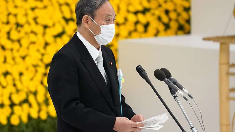 Japans Ministerpräsident Yoshihide Sug. Foto: Pool/ZUMA Press Wire/dpa