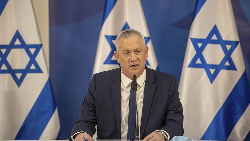 ARCHIV - Benny Gantz, Verteidigungsminister von Israel gibt im israelischen Verteidigungsministerium eine Erklärung ab. Foto: Tal Shahar/Yediot Ahronot/AP/dpa