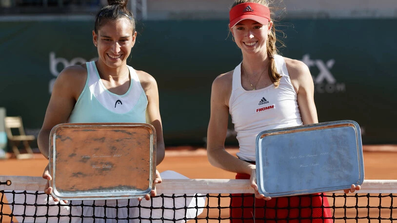 Meilenstein: Der erste Sieg auf der WTA-Tour dürfte für Simona Waltert (rechts) eine spezielle Bedeutung haben. 