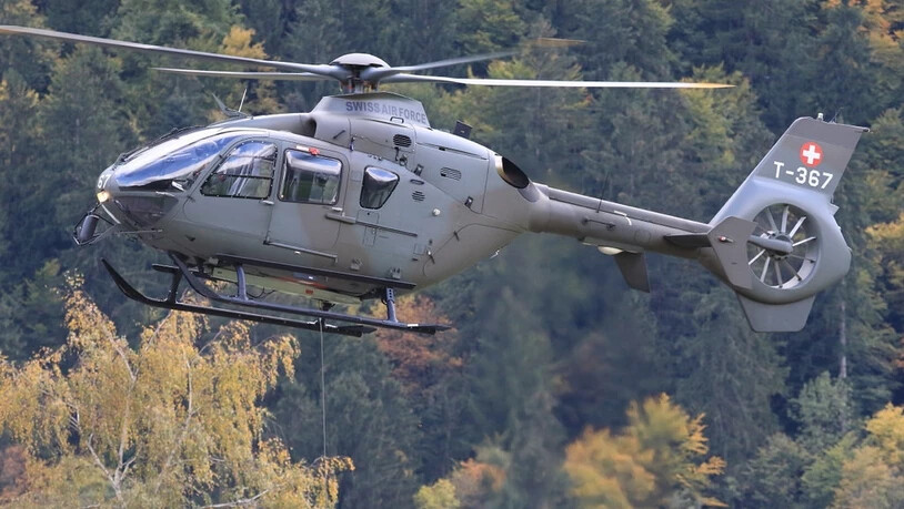 Trainiert wird mit dem Schulungshelikopter EC 635.