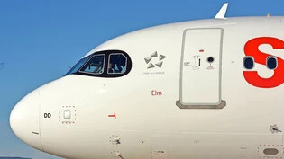 HB-JDD: Der erste A320neo der Swiss-Flotte trägt den Namen Elm in die Welt.