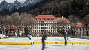 Unliebsamer Entscheid: Auf der Quaderwiese in Chur wird in diesem Winter kein mobiles Eisfeld zur Verfügung stehen. 